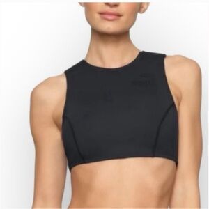 NWT!! Skims sport scuba high neck swim top—Black-XXS